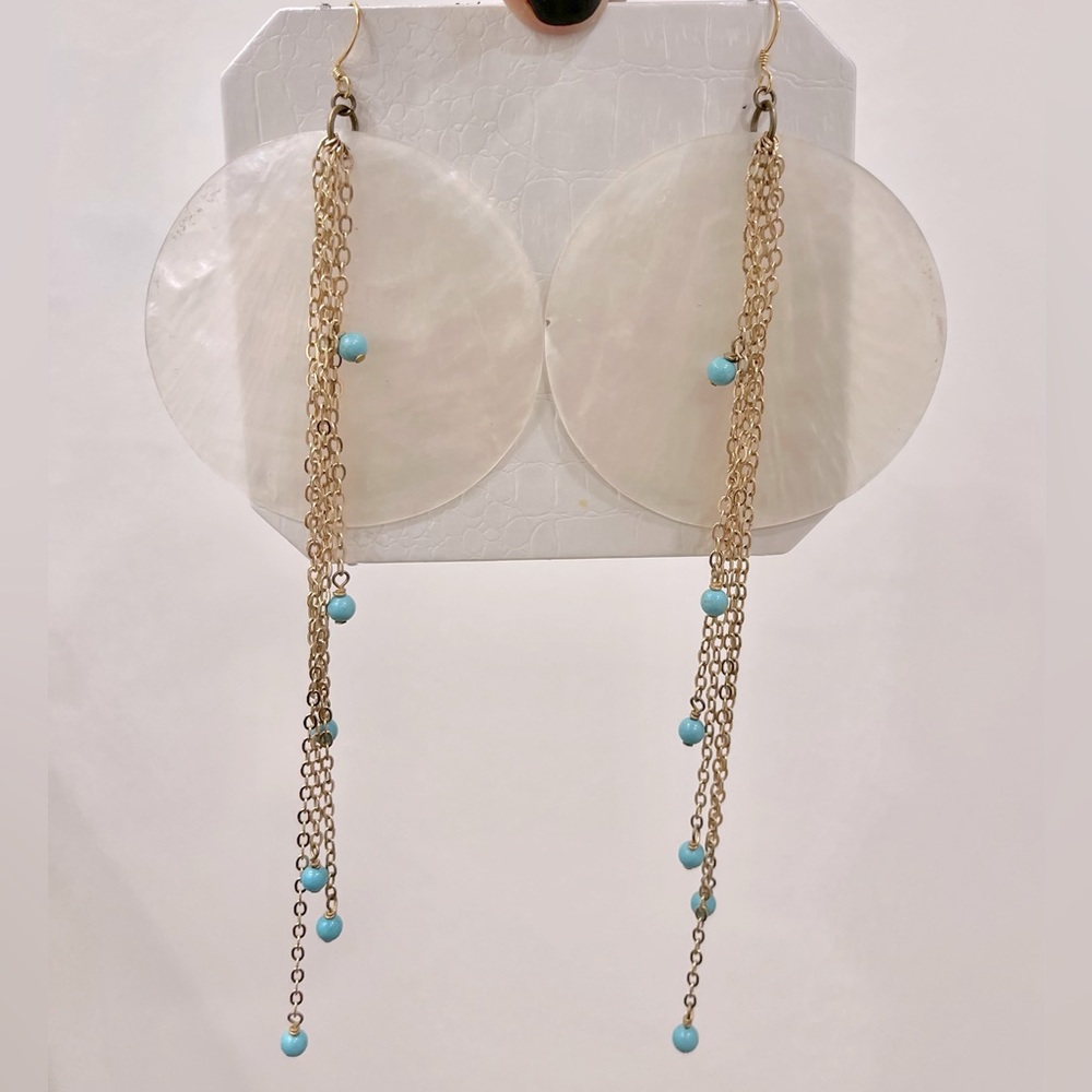 Erika Peña designer long earrings